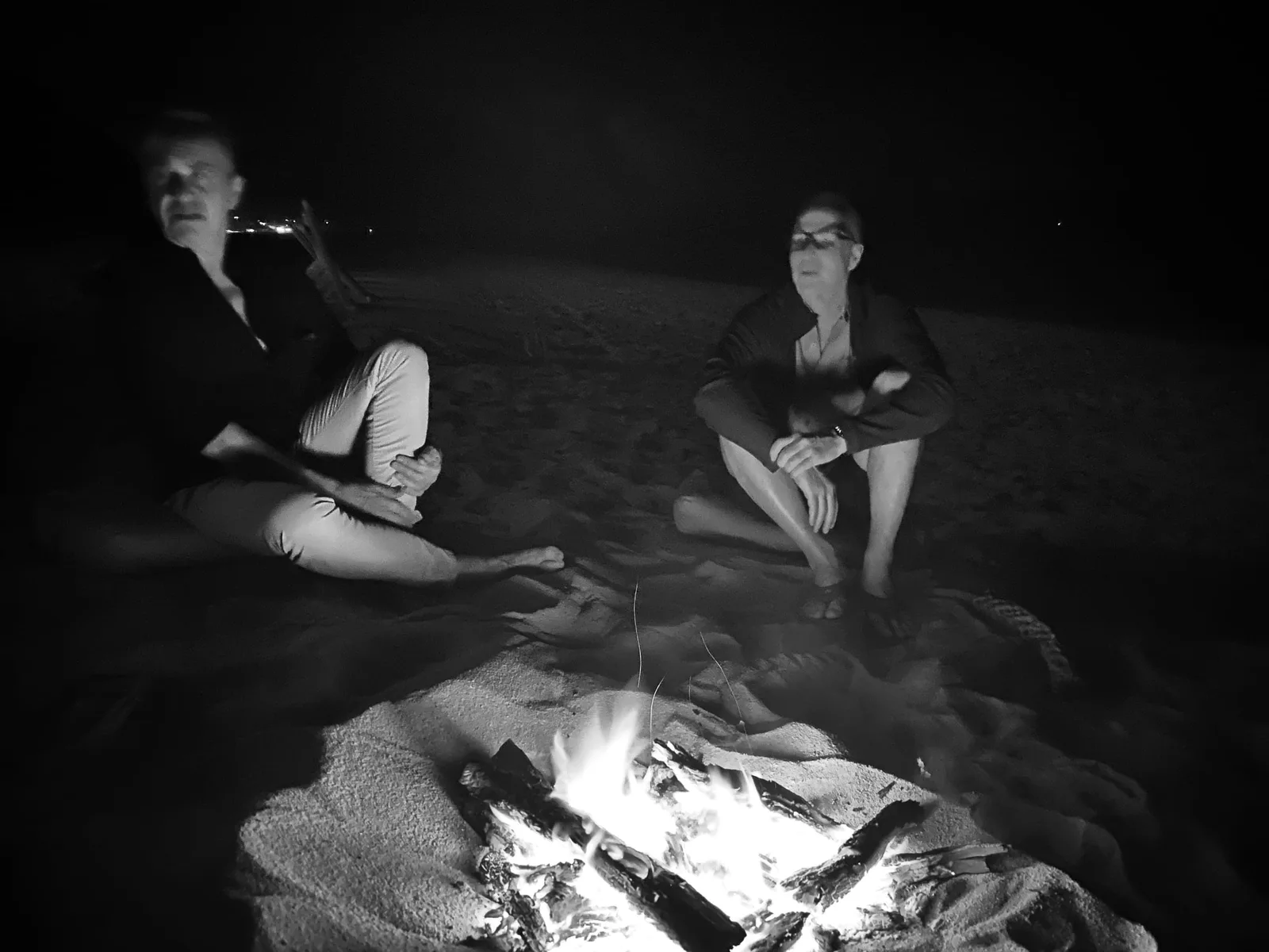 Evening beach bonfire at the Baja Gathering (preview stand-in)